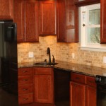 Wooden cabinet kitchen remodel in Penndel, PA