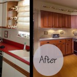 Lyon Kitchen Before and After Cabinet Refacing